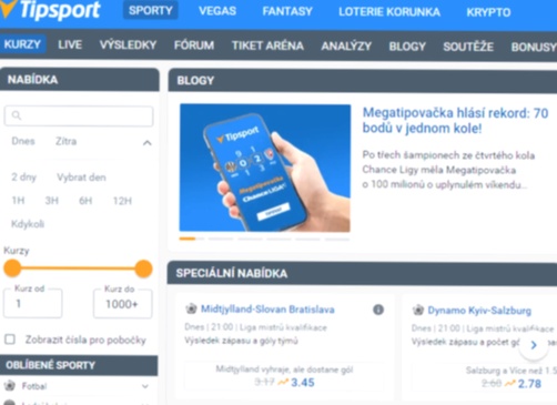 Nové tipsport kurzy online app