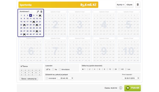 Seriózní sportka online registrace živě